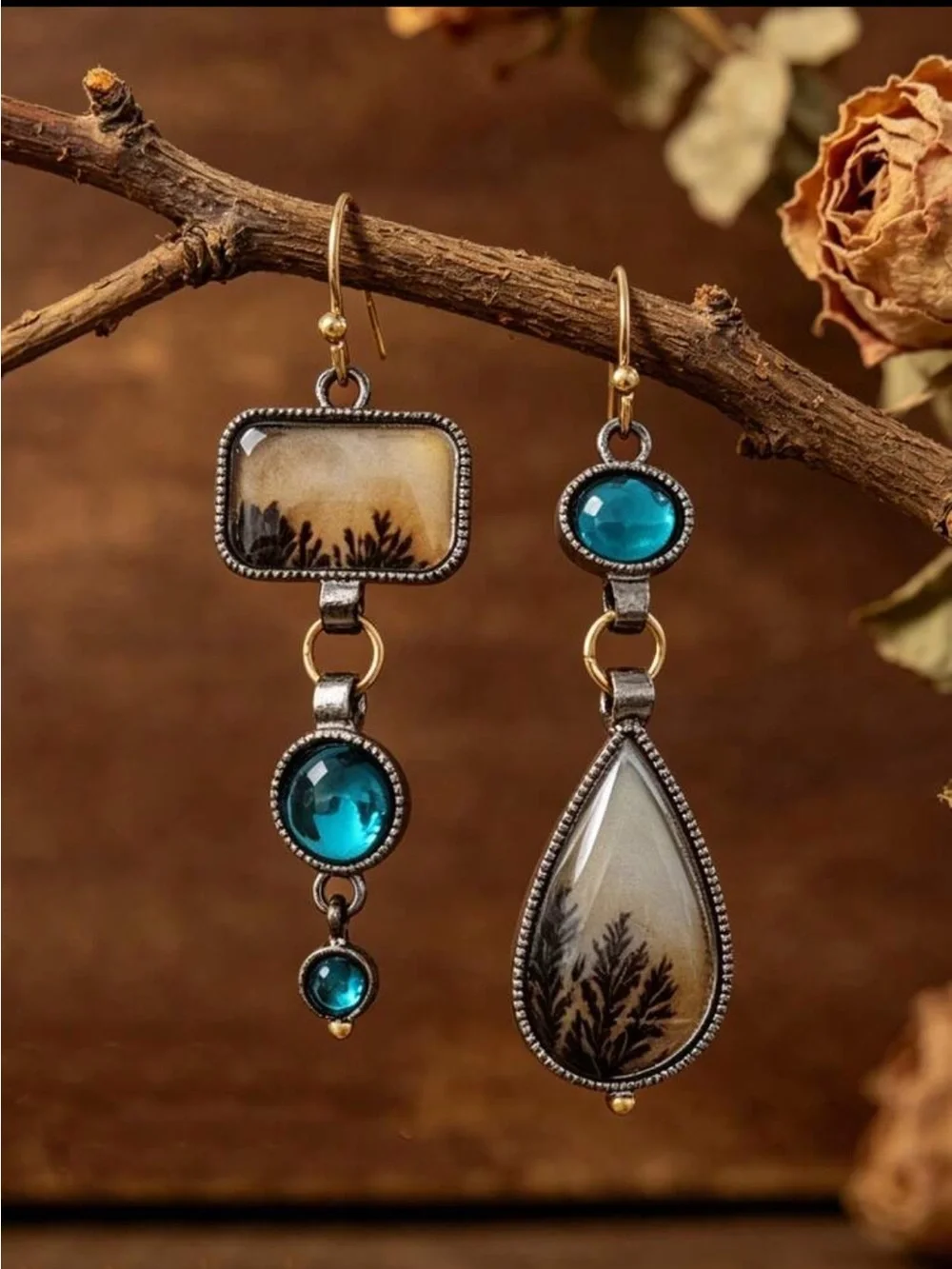 Bohemian Asymmetrical Drop Earrings NEW 🏷️
